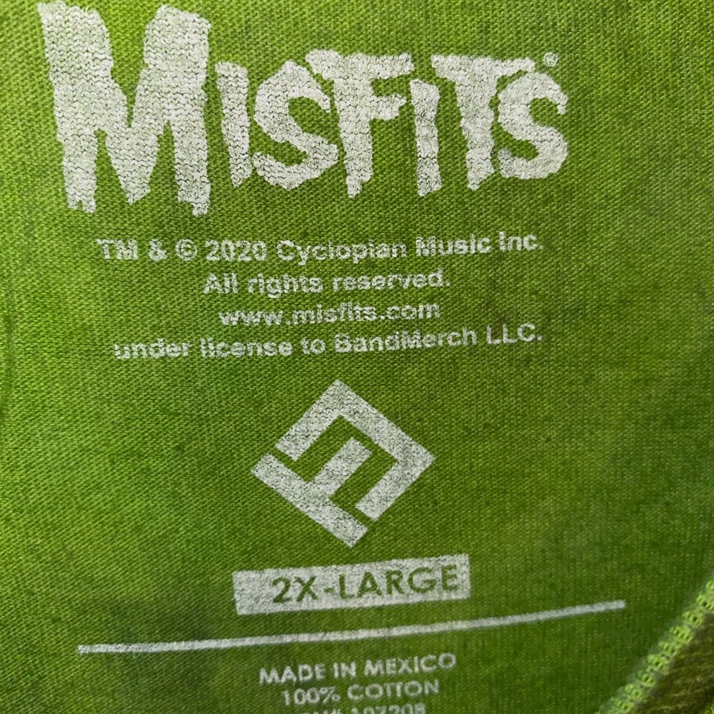 Misfits die die my darling dip dye tee shirt 2XL L - Picture 3 of 6